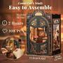 Imagem de Kit DIY de Quarto em Miniatura - Book Nook Count Cat's Study