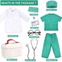 Imagem de Kit Doctor Costume Toylink Kids Pretend Play com jaleco