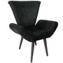 Imagem de Kit Duas Poltronas Decorativa Elegance Sued Preto