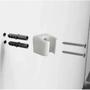 Imagem de Kit Ducha Higiênica Engate Flexível Aço Inox 2 Metros + Gatilho Top Branco + Suporte De Parede