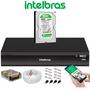 Imagem de Kit Dvr 4 Canais inteligente Intelbras Imhdx 3004 Full Hd + Cabo + fonte + Conectores C/Hd 500GB