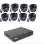 Imagem de Kit DVR JL6008 + 8 câmeras dome  1080N, Acesso Nuvem P2P