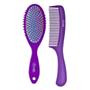 Imagem de Kit Econômico Com 1 Escova De Cabelo e 1 Pente Médio Bonitta