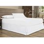 Imagem de Kit Edredom CASAL Queen Dupla Face 1pc+Saia Box Ponto Palito PROTETOR LATERAL CAMA DECORACAO