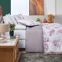 Imagem de Kit Edredom Com 2 Porta Travesseiros Estampados Cama King Dupla Face
