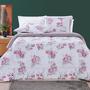Imagem de Kit Edredom Com 2 Porta Travesseiros Estampados Cama King Dupla Face