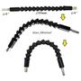 Imagem de Kit Eixo Extensor Flexível Chicote Universal Soquete Bits