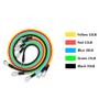 Imagem de Kit Elastico 11 Peças Com Elastico Para Treino Salto Corrida