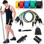 Imagem de Kit Elástico Extensor Treinamento Pilates Exercícios Academia - 123Util