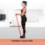 Imagem de Kit Elástico Power Band 4 Intensidades de Resistência para Treino Funcional Pilates e Exercício Funcional