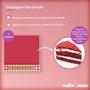 Imagem de Kit Embalagem de Fatia de Bolo Slice Cake em Papel Cartão Vermelho 5 unidades 11x12cm