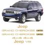 Imagem de Kit Emblema Adesivo Jeep Grand Cherokee V8 1996/1999 Dourado