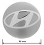 Imagem de Kit Emblema Adesivo Resinado Calota Hyundai Hb20s Hatch