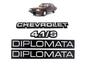 Imagem de Kit emblema chevrolet 4.1/s plaqueta diplomata opala 88/90