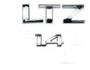 Imagem de Kit Emblema Letreiro  Ltz 1.4 Cromado Chevrolet Gm