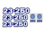 Imagem de Kit emblema vw 23-250 resinado 2004 /2005
