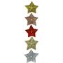 Imagem de Kit Enfeite De Natal 10 Cm Wincy Com 2 Estrelas Em Glitter Para Árvore De Natal NTA11005