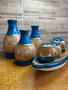 Imagem de Kit Enfeite Decorativo Cerâmica Trio de Vasos Centro de Mesa Sala Rack - Bojudinha