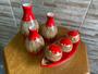 Imagem de Kit Enfeite Decorativo Cerâmica Trio de Vasos Centro de Mesa Sala Rack - Bojudinha