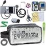 Imagem de Kit Enfermagem Aparelho de Pressão Estetoscópio Aneroide Medidor Glicemia Transparente Enfermagem Pa Med