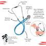 Imagem de Kit Enfermagem Aparelho Pressao Esfig Estetoscopio Completo Incoterm