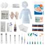Imagem de Kit Enfermagem Com 60 Itens Com Esteto E Esfigmo Completo AZUL