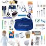 Imagem de Kit Enfermagem Com 60 Itens Com Esteto E Esfigmo Completo AZUL