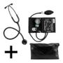 Imagem de Kit Enfermagem Esfigmomanometro Medidor De Pressão + Estetoscopio Duplo - BIC