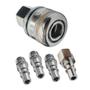 Imagem de Kit Engate Rápido Compressor 1/4 Npt Kit 5 Peças Conectores