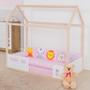 Imagem de Kit Enxoval Bebe Montessoriano Floresta Safari Menina Rosa