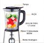 Imagem de Kit Enxoval Cozinha Liquidificador 1,7L + Espremedor + Sanduicheira Grill Amvox 220V