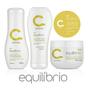 Imagem de Kit Equilíbrio Shampoo + máscara + condicionador Amavia Tratamento Cabelo Raiz Oleosa e pontas secas