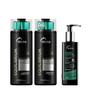 Imagem de Kit Equilibrium Shampoo + Condicionador e Leave-in Brush Keratin - Truss