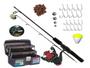 Imagem de Kit Equipamento De Pesca Completo Vara Molinete Maleta Pronto