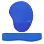 Imagem de Kit Ergonômico Mouse Pad + Apoio de Pulso para Teclado Azul