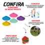 Imagem de Kit Escada 7 Degraus + Cones de Agilidade + Chapéus Chines Colorido + Corda de Pular + Mochila Nylon Impermeável Para Treino Funcional Academia Treino