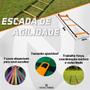Imagem de Kit Escada de Agilidade Treinamento Funcional Corda de Pular Academia Ginastica Treino Futebol