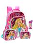 Imagem de Kit Escolar Barbie Luxo Mochila Costas Lancheira Estojo Rs2