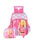 Imagem de Kit Escolar Barbie Mochila De Rodinhas+Lancheira - Rosa
