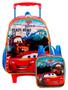 Imagem de Kit Escolar Carros Mcqueen Mochila + Lancheira Térmica