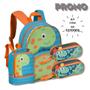 Imagem de Kit Escolar Dinossauros Mochila com Lancheira e Dois Estojos