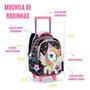 Imagem de Kit Escolar Infantil Completo P/ Meninas Mochila de Rodas Lancheira Térmica Estojo Material Estampa Colorida Resistente Reforçado Feminino