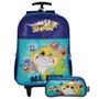 Imagem de Kit Escolar Infantil Mochila De Rodinhas Baby Shark Com Estojo Youtube