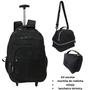 Imagem de Kit Escolar Juvenil Adulto Mochila De Rodinha Lancheira Térmica E Estojo Box