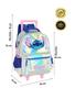 Imagem de Kit Escolar Lilo Stitch 3D Mochila Rodas + Lancheira Prata