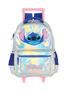 Imagem de Kit Escolar Lilo Stitch Holográfico Mochila Rodas+Estojo Box