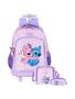 Imagem de Kit Escolar Lilo Stitch Mochila+Lancheira+Estojo 741 - Lilás