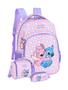 Imagem de Kit Escolar Lilo Stitch Mochila Lancheira + Estojo Lilás