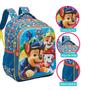 Imagem de Kit Escolar Mochila Costas com Lancheira Térmica e Estojo Duplo Patrulha Canina Chase Original Xeryus
