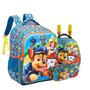 Imagem de Kit Escolar Mochila Costas com Lancheira Térmica e Estojo Duplo Patrulha Canina Chase Original Xeryus